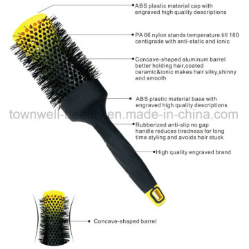 Rubberized Handle Cepillo de Pelo Multifuncional peine de pelo